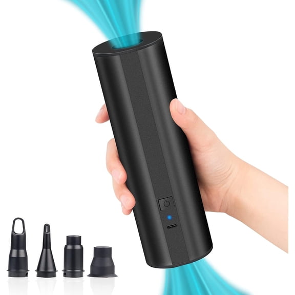 Electric Air Pump for Inflatables- 22000mA Recargeable Battery Powered Air Mattress Pump- Cordless Portable Air Pump, Quick-Fill Inflator Pump for Camping Air Mattress Bed, Pool Floats Toys, Boats