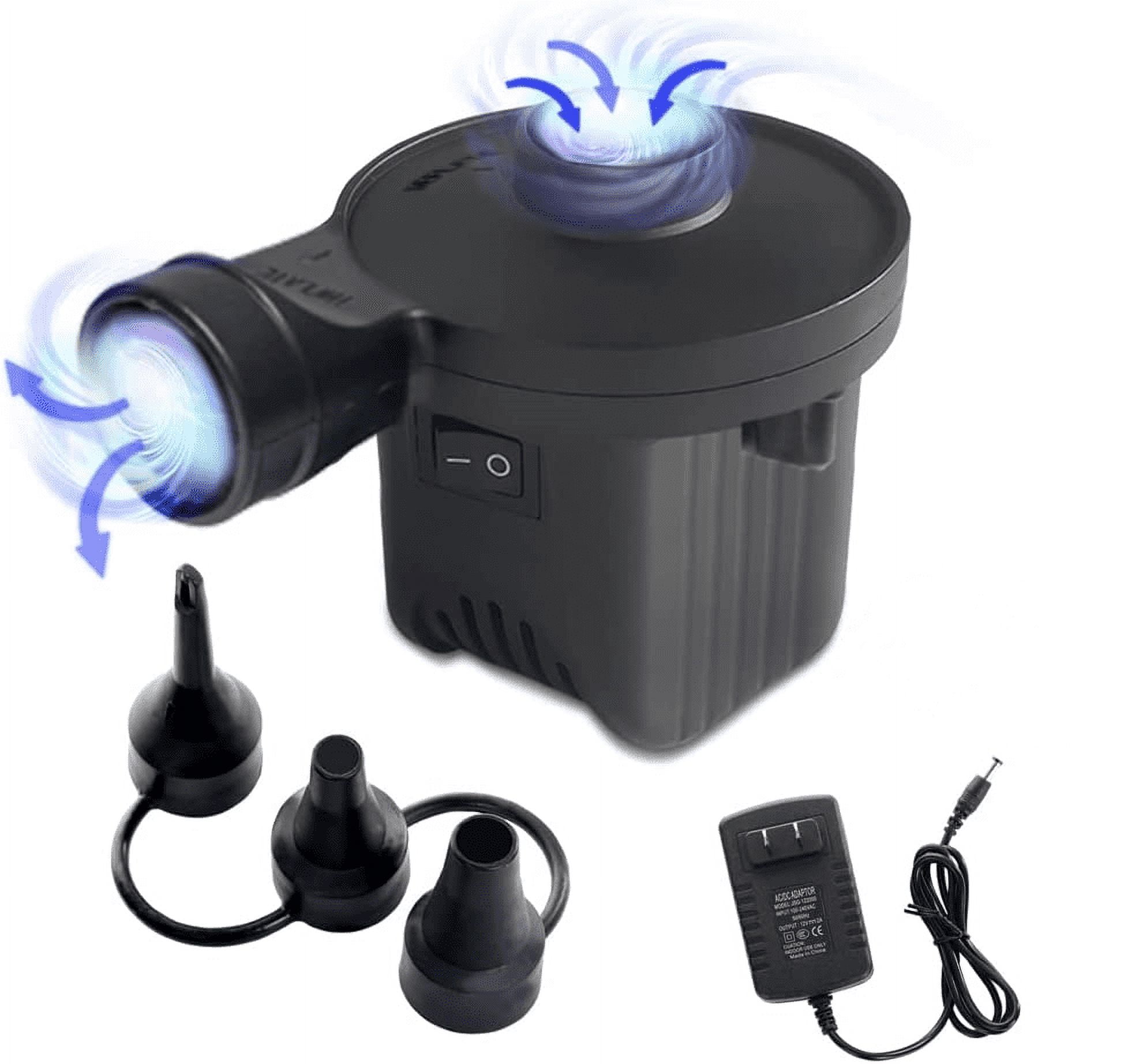 BNLINK Electric Air Pump, QuickFill, 3 Nozzles, 110V, for Air