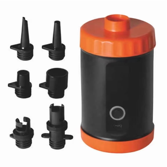 Electric Air Pump for Inflatables High-Pressure Rechargeable with 5 Nozzles 4000 MAh Battery Powered for SUP