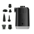 thumbnail image 1 of Electric Air Pump with Camping Light & 7 Nozzles Fast Inflate Deflate Pump Replacement Small Air Mattress Pump, 1 of 11