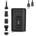 thumbnail image 1 of Electric Air Pump with Lights Wireless Air Compressor USB Charging Inflator/Deflator Pumps for Outdo Black ABS, 1 of 6