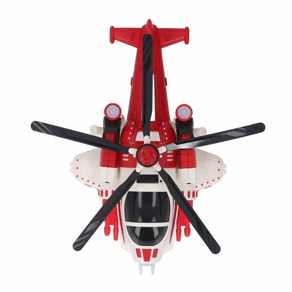 Electric Airplane Toy with Lights and Sound Cool Music Universal Propeller Plane Toy Red 8.27x7.09x3.94 in (21x18x10 cm)