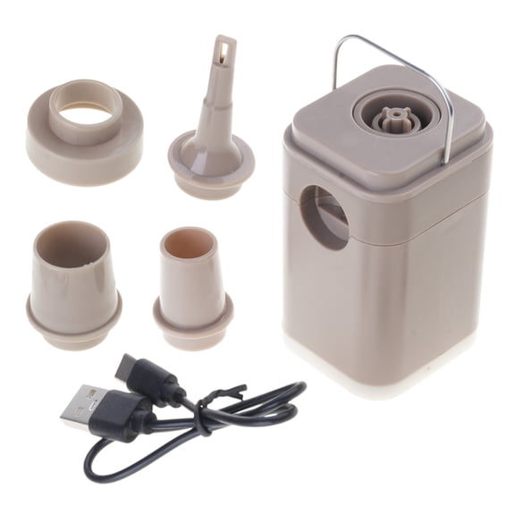 Electric Airs Pump with Camping Light Outdoor Fast Inflate Deflate Pump Easy Use