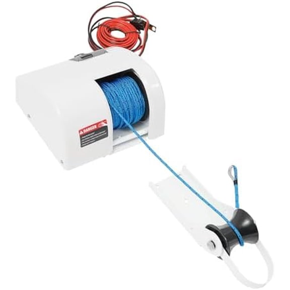 Electric Anchor Winch, Boat Anchor Winch with Remote Control, Saltwater Boat Windlass Kit for Boats with 25lbs Boat Anchor$$Watercraft
