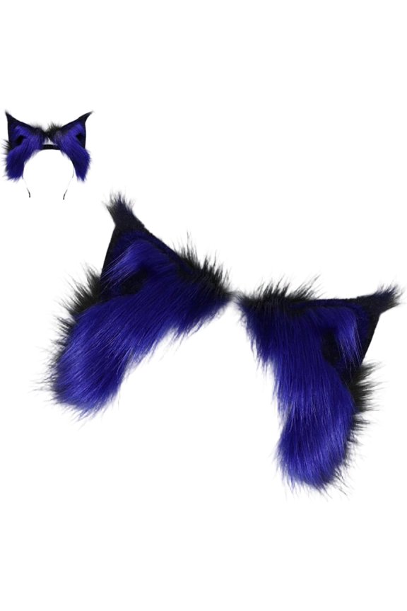 Electric Animal Ears Headband with Detachable/Replaceable,Gravity Touch activated Faux Cat Fox Wolf Dog Ears