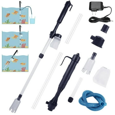 Electric Aquarium Gravel Cleaner, 3 in 1 Automatic Fish Tank Cleaning Tools Gravel Vacuum for Aquarium, Suitable for Change Water Wash Sand Water Filter