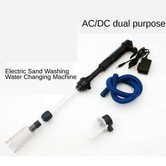 Electric Aquarium Gravel Cleaner, Water Change Pump Draining Washing Sand Filtering, Sludge Extractor for Fish Tank