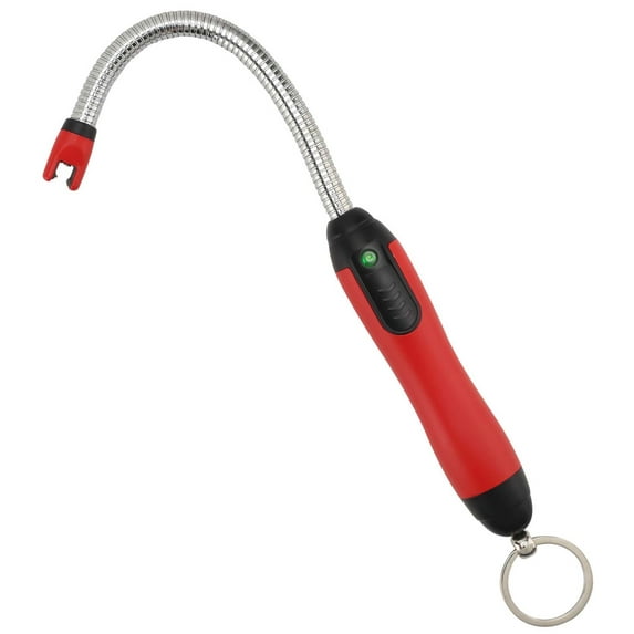 Electric Arc Multipurpose Lighter with Long Flexible Neck Twist Turn & Bend In Any Direction, Flameless and Windproof No Spark, USB Rechargeable, Best for BBQs, Candles, Grills, (Red)