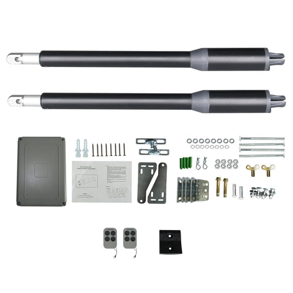 Electric Arm Dual Swing Gate Opener Up to 662 lb DC Automatic Motor Remote Kit Electric Dual Swing Gate Opener Automatic Sliding Gate Opener W/ Remote Control Automatic Heavy Duty Arm Dual Swing Gate