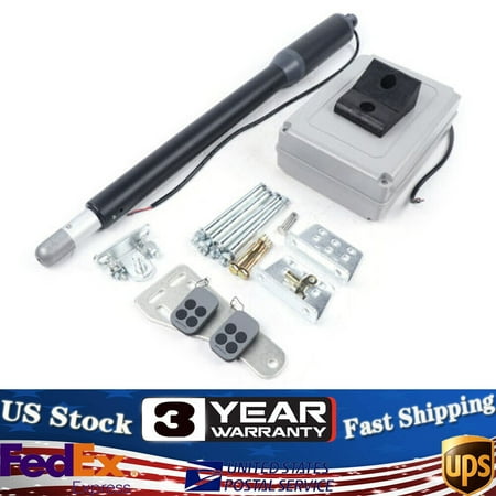 Electric Automatic Arm Single Swing Gate Opener DC Motor w/ Remote Control 40W Electric Automatic Arm Single Swing Gate Opener DC Motor Low Noise Remote Kit