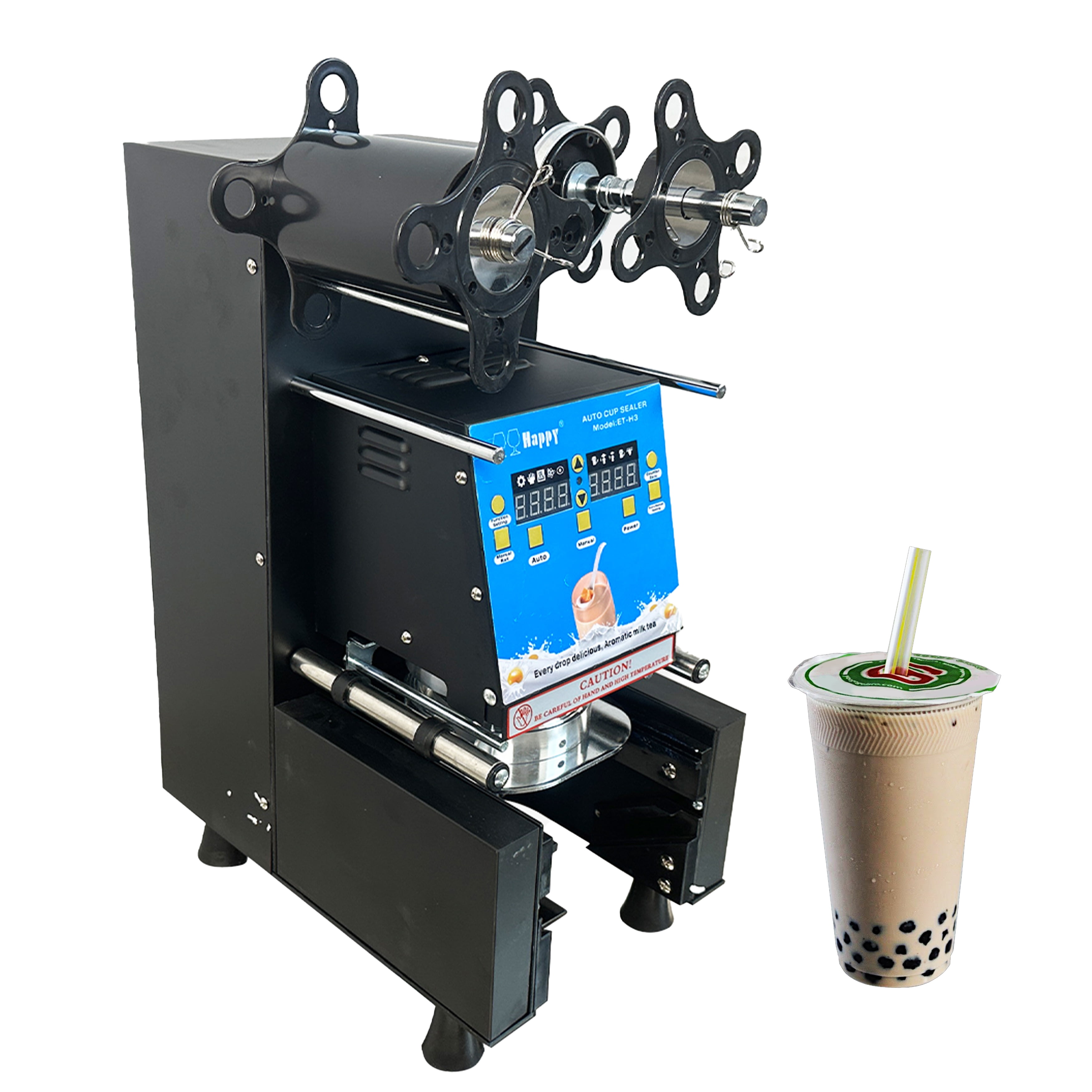 Electric Automatic Boba Cup Sealer Machine, Boba Tea Cup Sealing ...