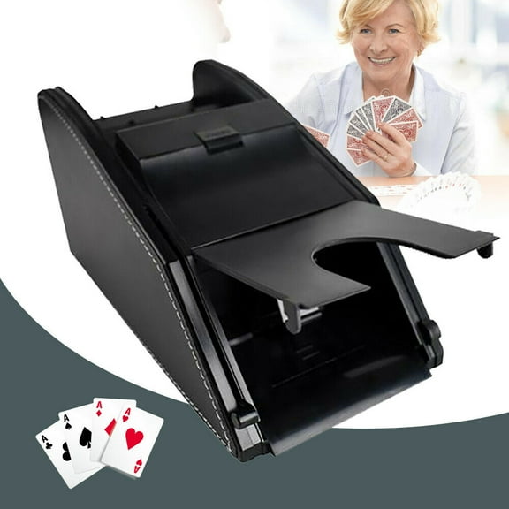 Electric Automatic Card Shuffler Casino Card Dealing Dispenser Machine 1-2 Decks
