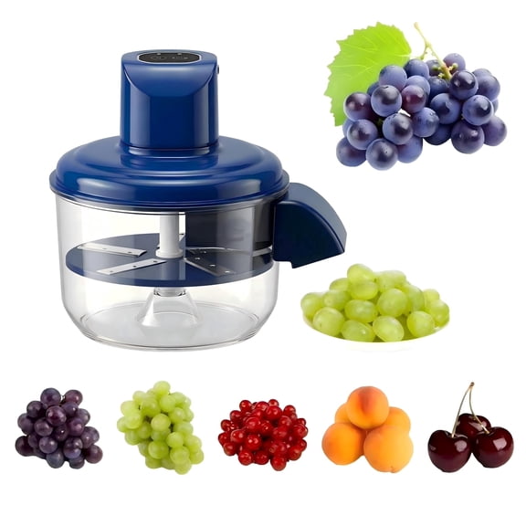 Electric Automatic Fruit Peeler - Garlic Peeler, Grape Cutter & Orange Peeler for Small Fruits, Garlic & Cherry Tomatoes, Convenient Kitchen Tool with Detachable Bowl