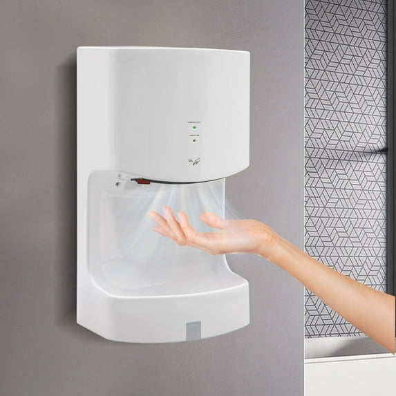 Electric Automatic Hand Dryer, Hand Dryer with Drain Tank, Automatic Jet Hand Dryer with Drip Tray