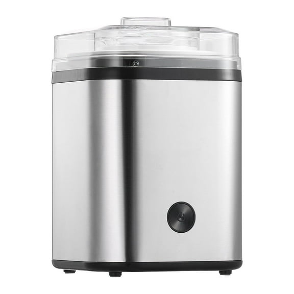 Electric Automatic Ice Cream Maker 2.11 Quart Large Capacity Stainless Steel Easy Clean for Frozen Yogurt Fruit Smoothies Gelato Silver