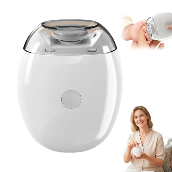 Saker Electric Nail Trimmer - 3-Speed Rechargeable Automatic Clipper with LED Light, Compact Design for Adult, Senior & Travel Nail Care(1PC)