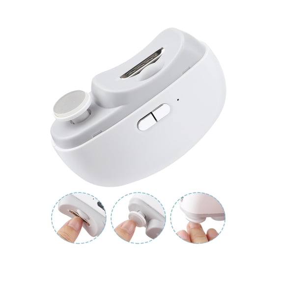 Electric Automatic Nail Clipper,Nail File & Nail Scraps Storage USB Rechargeable Safety Fingernail Trimmer 2 in 1 Manicure Tool for Elderly Adults Children Care Communities, Kids