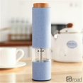 thumbnail image 1 of Electric Automatic Salt And Pepper Grinder Set, One-Touch Operation With Adjustable Coarseness, Battery Powered Mill With LED Light For Kitchen, Cooking, Spice, Pepper, Seasoning,Blue, 1 of 6
