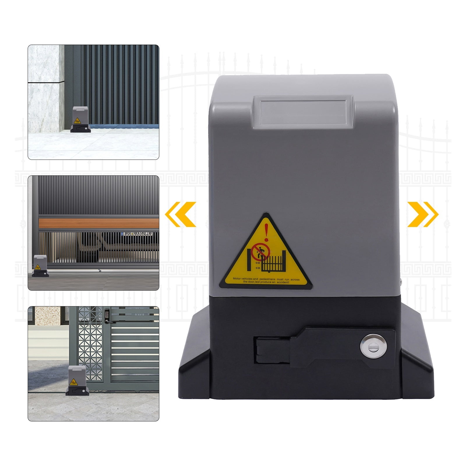 Electric Automatic Sliding Gate Opener Motor Driveway Security Kit 550W ...