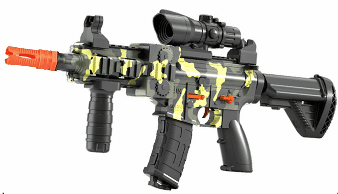 BYTEWAR Motorized Camo Clip-Fed Foam Blaster (40 Darts) for Teens and Outdoor Play