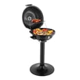 thumbnail image 1 of Electric BBQ Grill with Stand, Portable Double Layer Indoor/Outdoor Electric Grill for Indoor & Outdoor Use, 1600W, Black, 1 of 8
