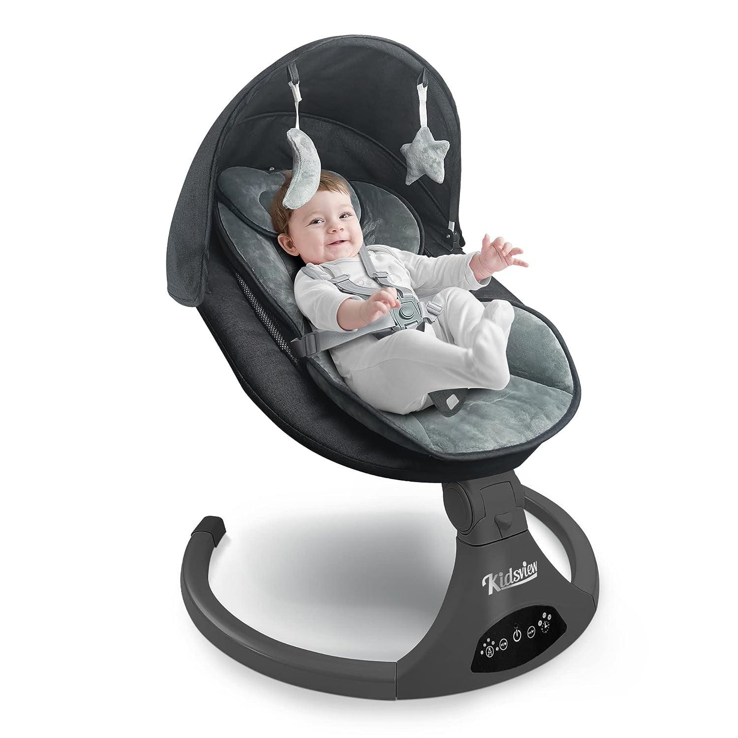Electric Baby Swing 5 Speed Baby Swing with Bluetooth and Music Speaker