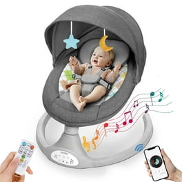 Baby Swing for Infant, Electric Bluetooth Music Bouncer Rocker with 5 Sway  Modes, 3 Timing, Gray