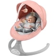 thumbnail image 1 of Electric Baby Swing, Caveen Infant Swing Rocker with Remote Control, 5 Sway Speeds, Bluetooth Music, Pink, 1 of 10