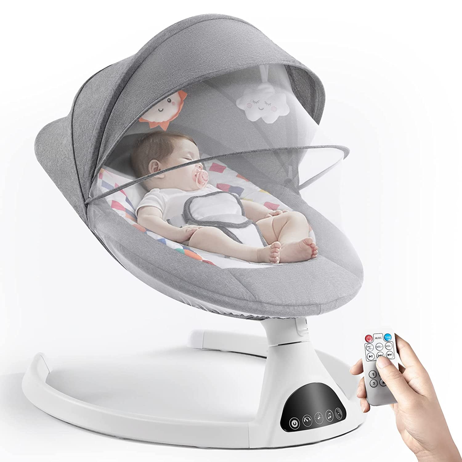 Fisher Price Cradle n Swing with 6 Speeds Snugabear Sweetie Walmart