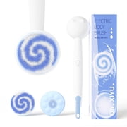HiBig Waterproof Rechargeable Cleansing Massaging Shower & Bath Brush with 2 Heads