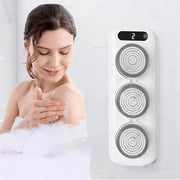 Electric Back Scrubber for Shower, Wall Mounted Electric Shower Back Scrubber, Dry Brushing Body Brush for Bathing, Cleansing, Exfoliating and Massaing, with 3 Spin Skin Bath Brush Heads