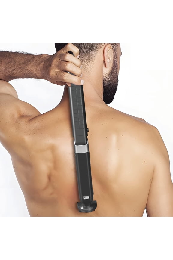 Electric Back Shaver and Hair Trimmer for Men Body Groomer with Extendable Back Blade Electric Razor for Hard to Reach Areas Back Shavers and Manscaping Tool for Men Battery Powered