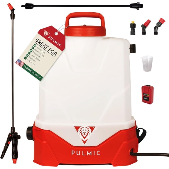 Electric Backpack Sprayer 4 Gallon Battery Powered Sprayer for Lawn, Garden & Farm  Adjustable Pressure, High-Performance Sprayer Pump, Lithium Battery, Multi-Nozzle Kit Included, 7-Hour Autonomy