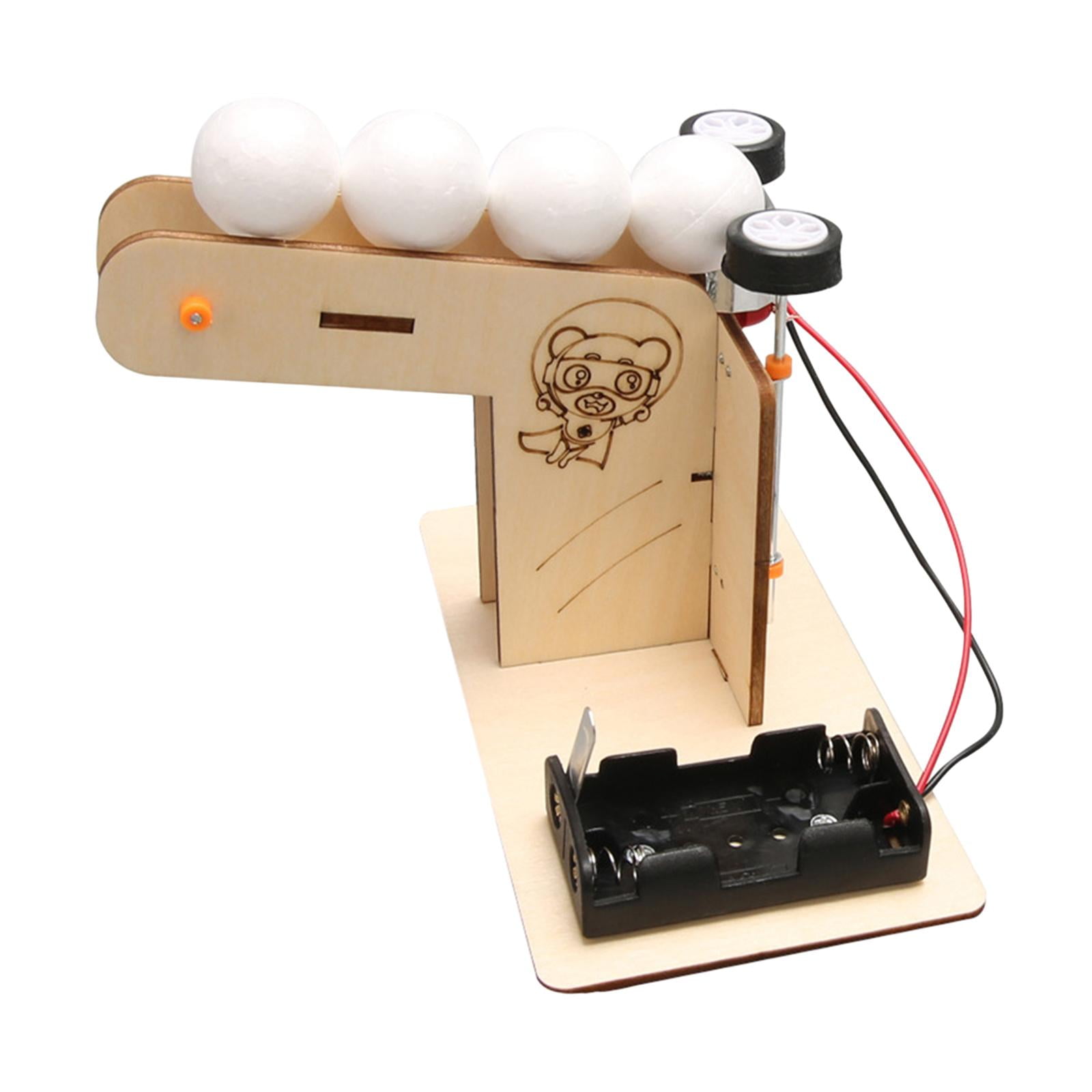 Electric Ball Pitching Machine Diy Sciences Kits Intelligent Toy
