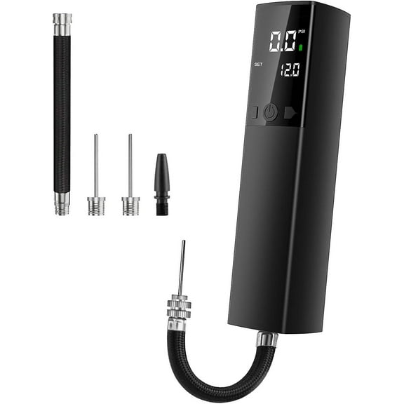 Electric Ball Pump,Smart Football Pump Portable Fast Ball Inflation With Accurate Pressure Gauge And Digital LCD Display For Football Basketball Volle