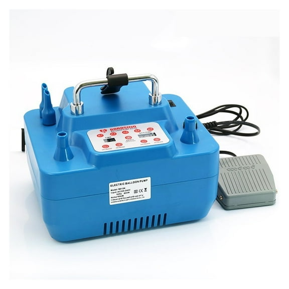 Electric Balloon Pump 1000W With Timer Dual Holes Professional Inflator With Memory Function Foot Switch 1000W