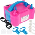 thumbnail image 1 of Electric Balloon Pump 220V 600W Portable Air Blower Dual Nozzle Inflator Arch Kit Party (rosered ), 1 of 7