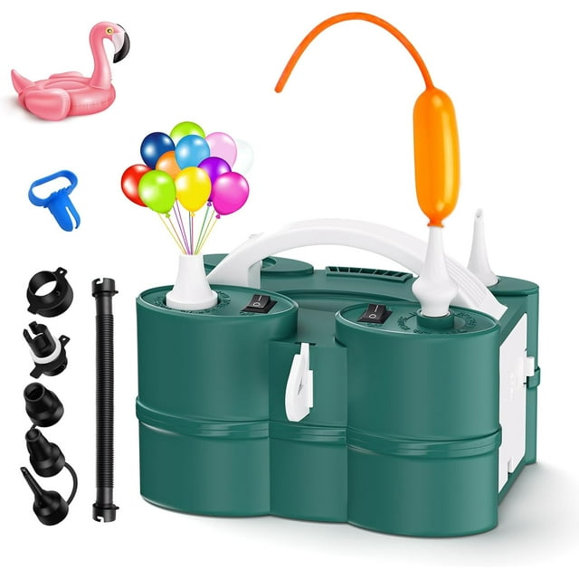 3in1 Electric Balloon Pump, Air Pump for Inflatables, QuickFill 110V