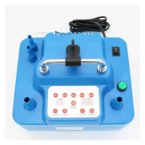 Electric Balloon Pump 800W With Timer Dual Holes Professal Inflator With Memory Funct Foot Switch 800W