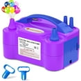 thumbnail image 1 of Electric Balloon Pump, Portable Electric Balloon Blower Machine Balloon Air Pump Dual Nozzle Rose Red 110V 600W Balloon Inflator for Party Decorations, 1 of 7