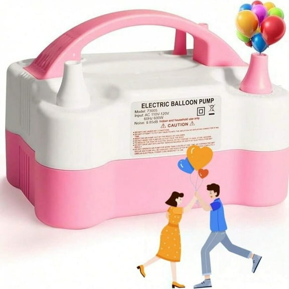 Electric Balloon Pump, Portable Dual Nozzle Electric Balloon Inflator/Blower For Party Decorations, For Quick Filling Of Balloons