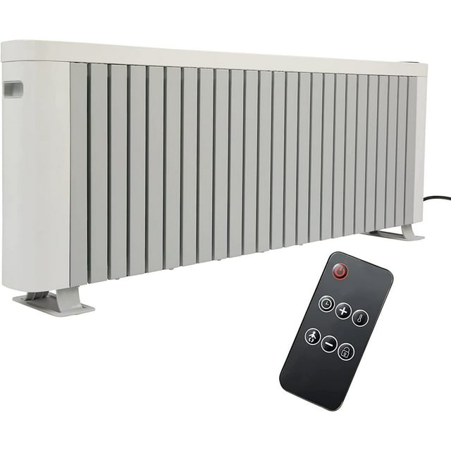 Electric Baseboard Heater with Thermostat for Indoor Use, Energy