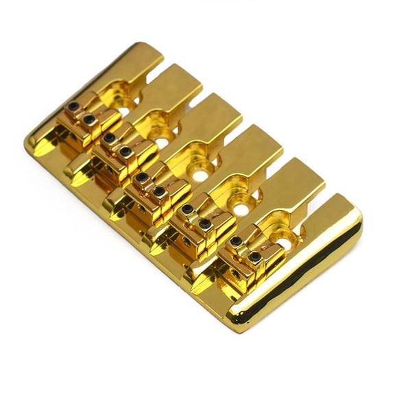 Electric Bass Bridge Replacement Vintage 5 String Locked Saddles Bass Bridge A Top Load Tailpiece with Saddles