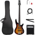 Electric Bass Guitar 5 String Bass Guitar with 20 Watt Amplifier, JB