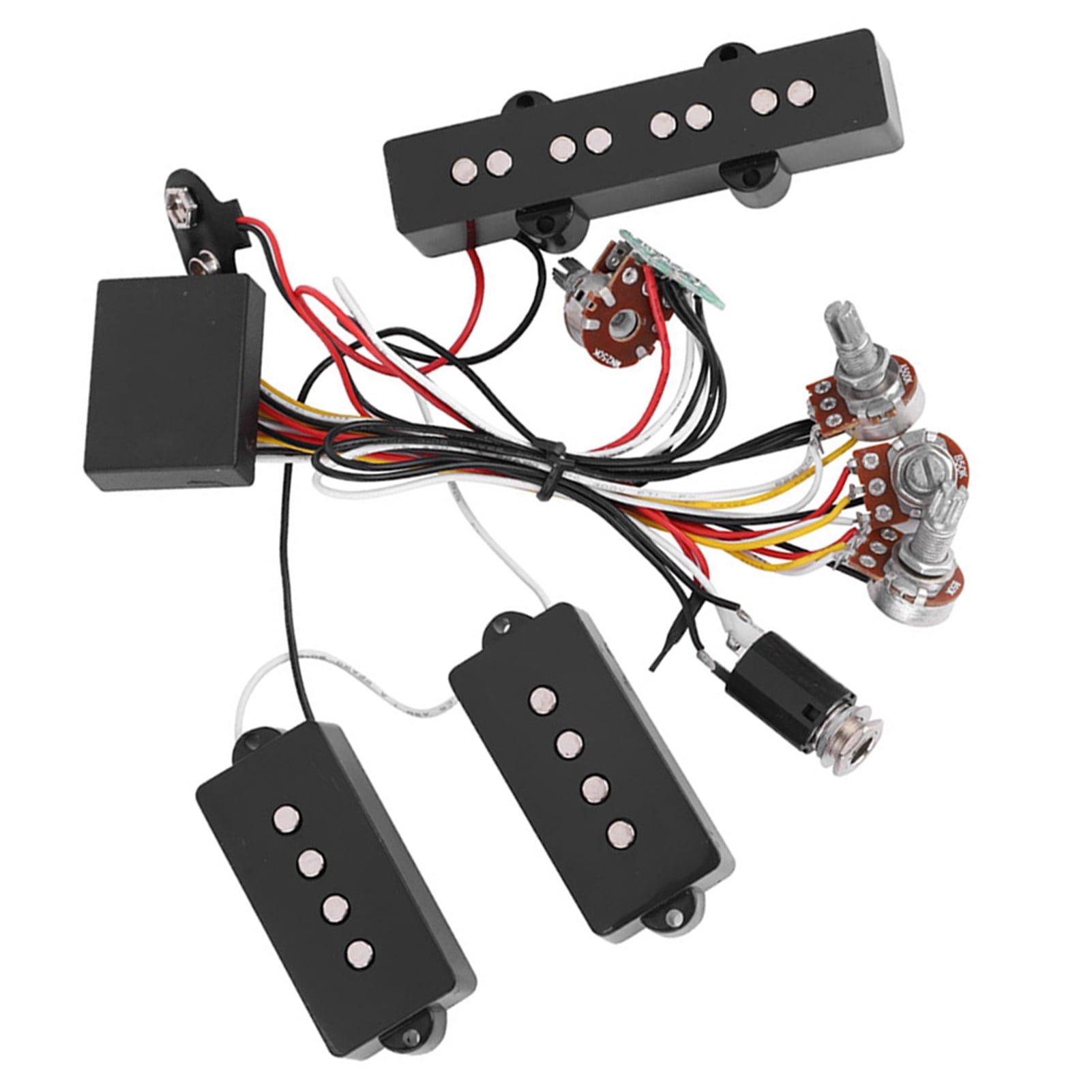 Electric Bass Preamp Wiring Circuit Pickup Replacement Accessory