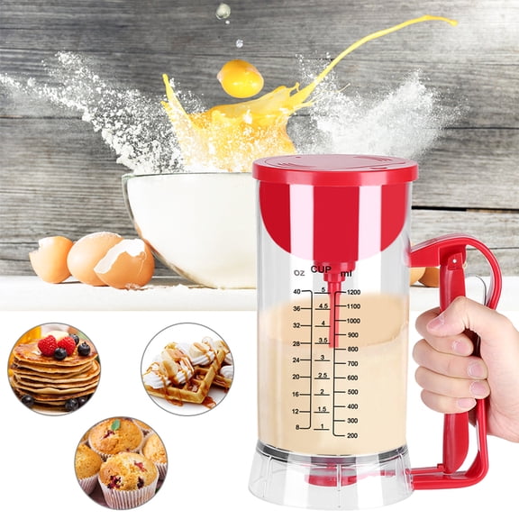 Electric Batter Mixer Electric Battery Powered Mixer Dispenser Pancake Cupcake Waffle Batter Maker Machine for Kitchen Baking