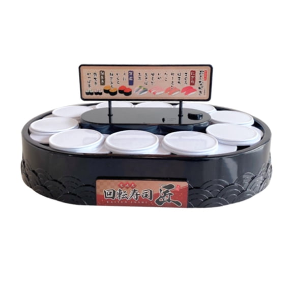 Electric Battery Operate Turnable Rotary Macaron Cupcake 10 Tray Pastries Dessert Cookie Tray Holder Bakeware , Black