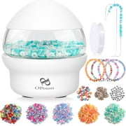 Electric Bead Spinner, Clay | Seed Bead Spinner with 1500 PCS Mixed Color Clay Beads Set, Fast Beading Bead Spinner Machine for Jewelry Making, DIY Bracelets, Necklaces (Patent)