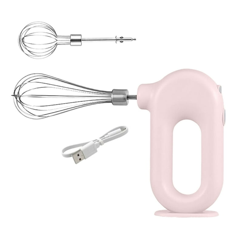 Electric Beater Home Baking Tool Mini Hand Held New Batter Cake Mixer Pink And White Walmart