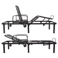 thumbnail image 1 of Vive Adjustable Bed Base Frame Twin – Electric Heavy-Duty Metal Platform with Head & Foot Incline, Remote Control, Dual USB Ports, Easy Assembly, Fits Hospital Mattress, 1 of 10